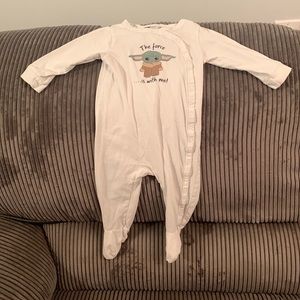 Yoda 6-9 month onesie